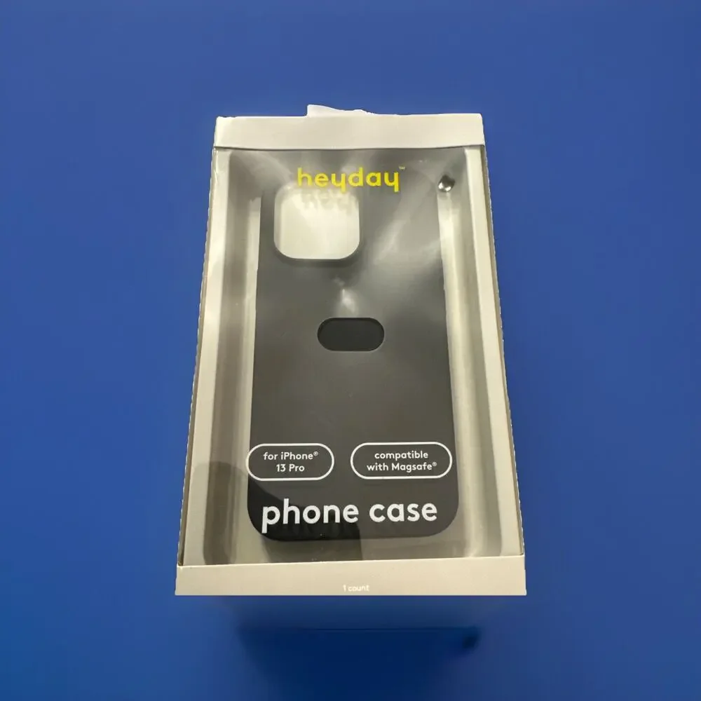 Heyday Silicone MagSafe Phone Case For iPhone 13 Pro, Black